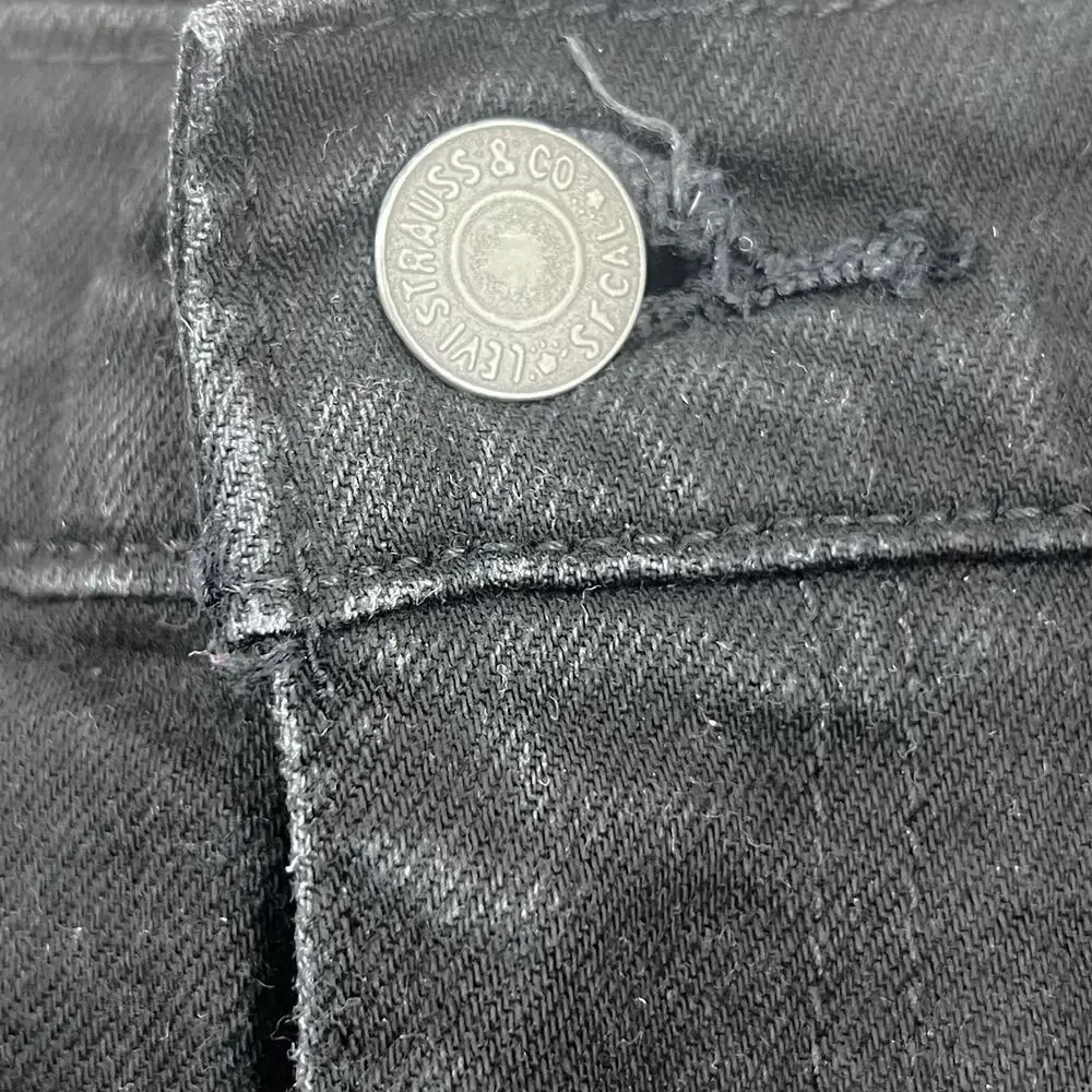 Levi’s 502 Premium Jeans Men’s W40 L32 Black Straight Taper Dark Wash